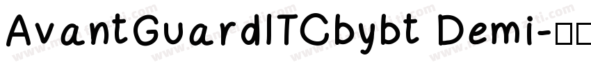 AvantGuardITCbybt Demi字体转换